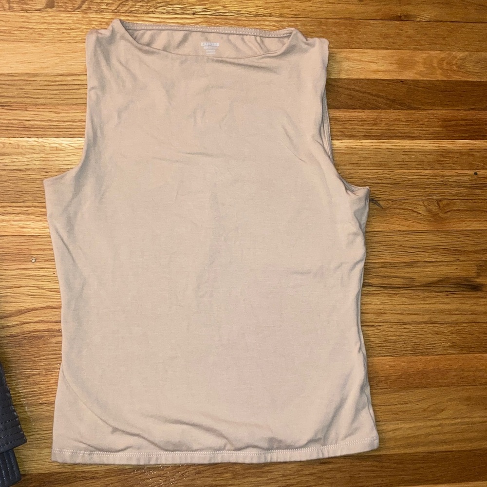 Express Beige compression Tank Top